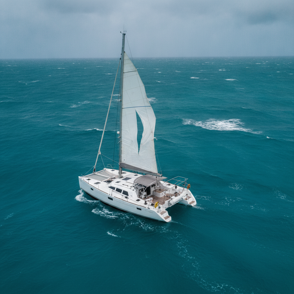 El motor seguía en marcha: el catamarán vacío del Kaz II